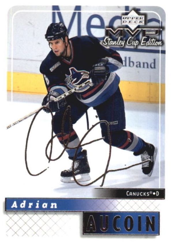 NHL 1999-00 Upper Deck MVP SC Edition Silver Script - No 184 - Adrian Aucoin