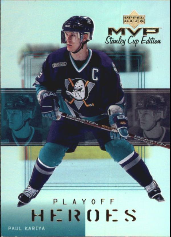 NHL 1999-00 Upper Deck MVP SC Edition Playoff Heroes - No HH1 - Paul Kariya