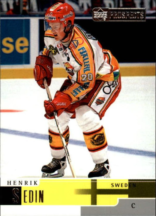 NHL 1999-00 UD Prospects - No 67 - Henrik Sedin