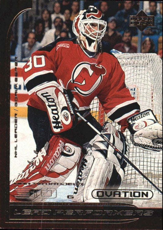 NHL 1999-00 Upper Deck Ovation Lead Performers - No LP17 - Martin Brodeur