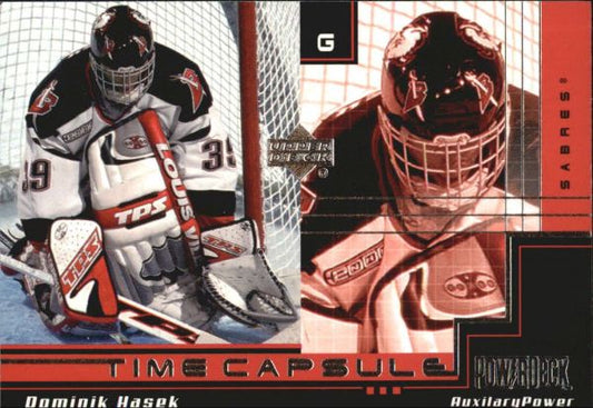 NHL 1999-00 Upper Deck PowerDeck Auxiliary Time Capsule - No AUX-TC5 - Dominik Hasek