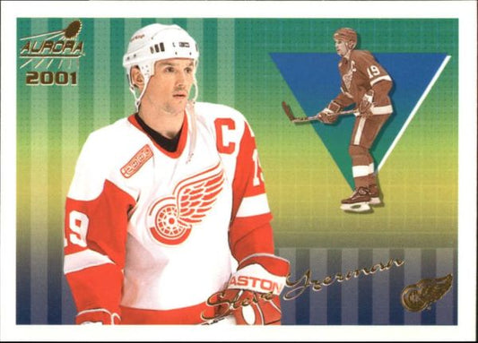 NHL 2000-01 Aurora Pinstripes - No 54 - Steve Yzerman