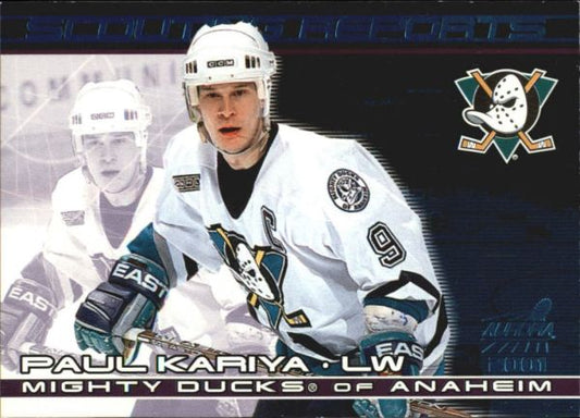 NHL 2000-01 Aurora Scouting Reports - No 1 - Paul Kariya