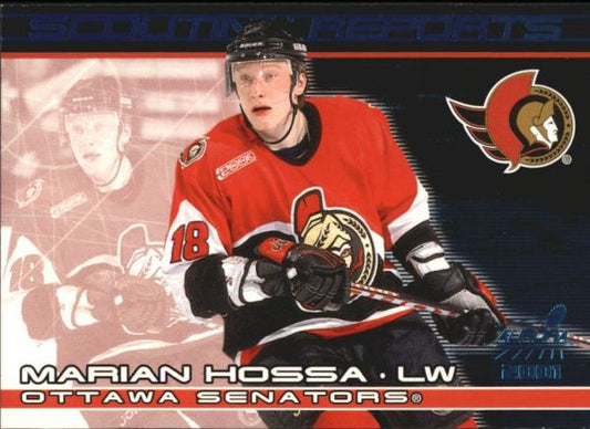 NHL 2000-01 Aurora Scouting Reports - No 15 - Marian Hossa