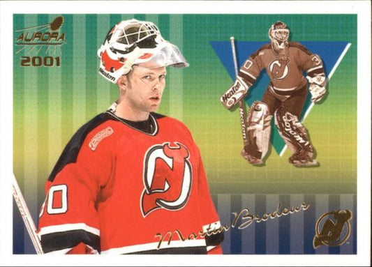 NHL 2000-01 Aurora Pinstripes - No 81 - Martin Brodeur