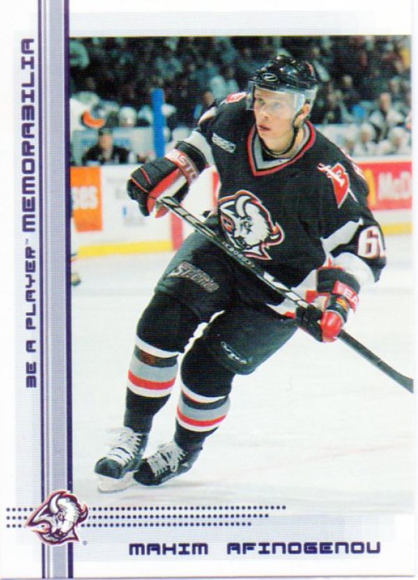 NHL 2000-01 BAP Memorabilia - No 64 - Maxim Afinogenov