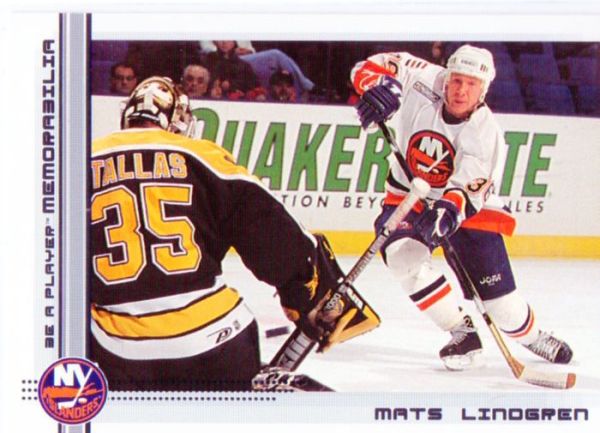 NHL 2000-01 BAP Memorabilia - No 125 - Mats Lindgren