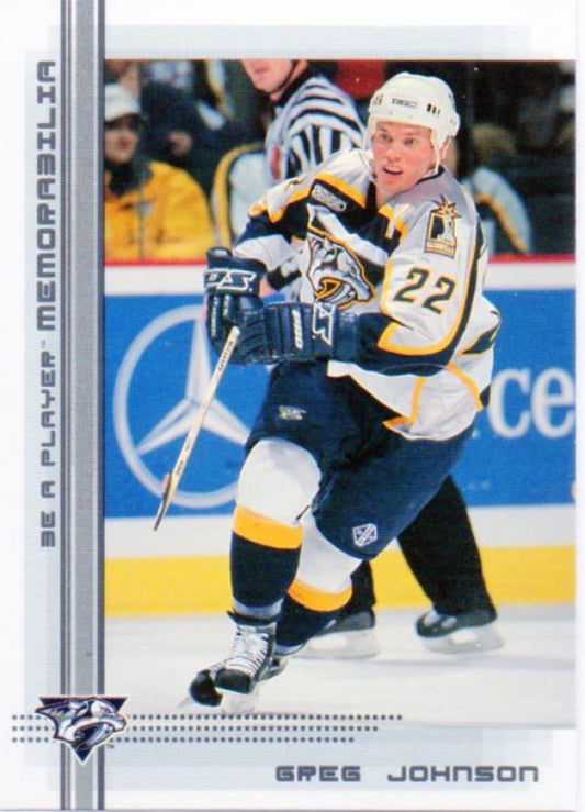 NHL 2000-01 BAP Memorabilia - No 338 - Greg Johnson