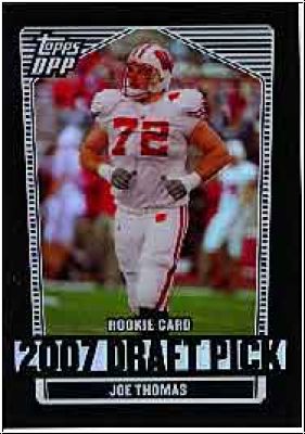 NFL 2007 Topps Draft Picks & Prospects - No 115 - Joe Thomas