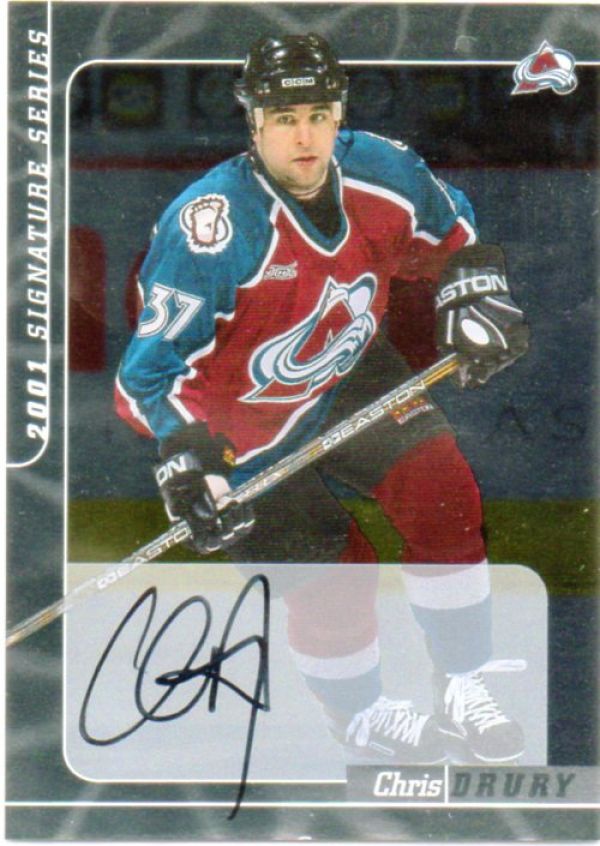 NHL 2000-01 BAP Signature Series Autographs - No 70 - Drury