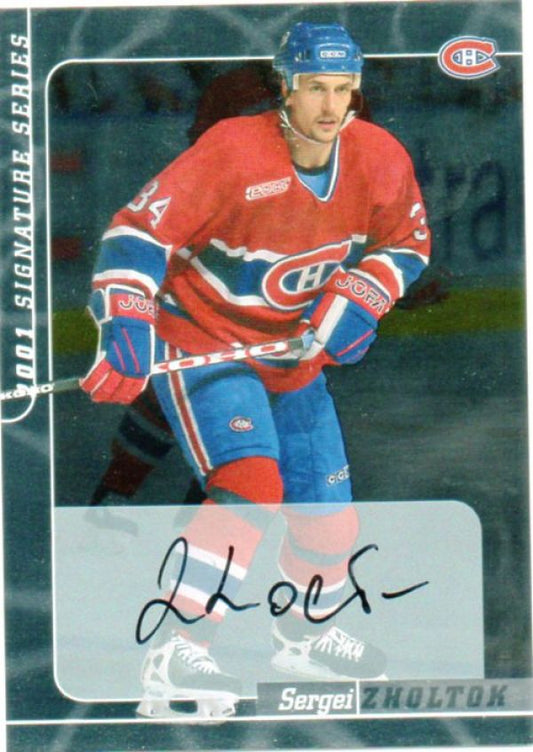 NHL 2000-01 BAP Signature Series Autographs - No 131 - Zholtok