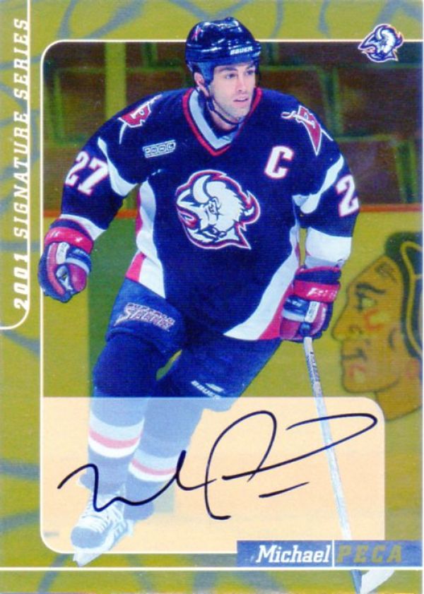 NHL 2000-01 BAP Signature Series Autographs Gold - No 94 - Michael Peca