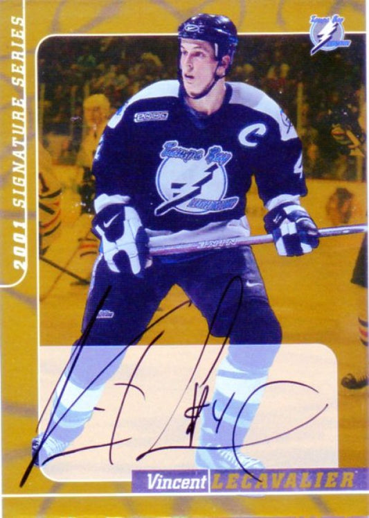 NHL 2000-01 BAP Signature Series Autographs Gold - No 116 - Vincent Lecavalier