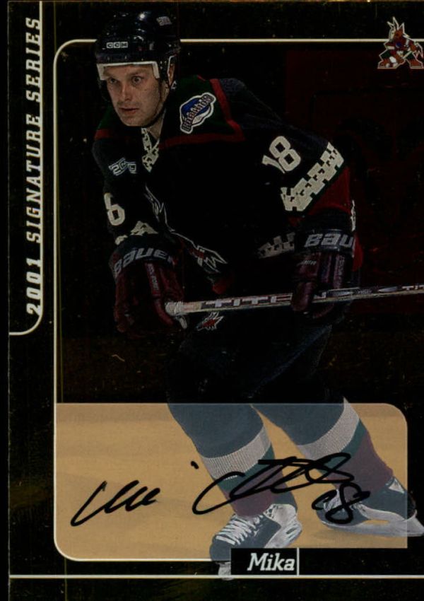 NHL 2000-01 BAP Signature Series Autographs Gold - No 128 - Mika Alatalo