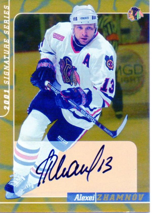 NHL 2000-01 BAP Signature Series Autographs Gold - No 130 - Alexei Zhamnov