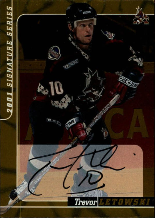 NHL 2000-01 BAP Signature Series Autographs Gold - No 140 - Trevor Letowski