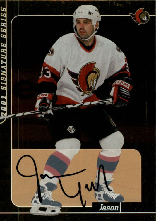NHL 2000-01 BAP Signature Series Autographs Gold - No 148 - Jason York