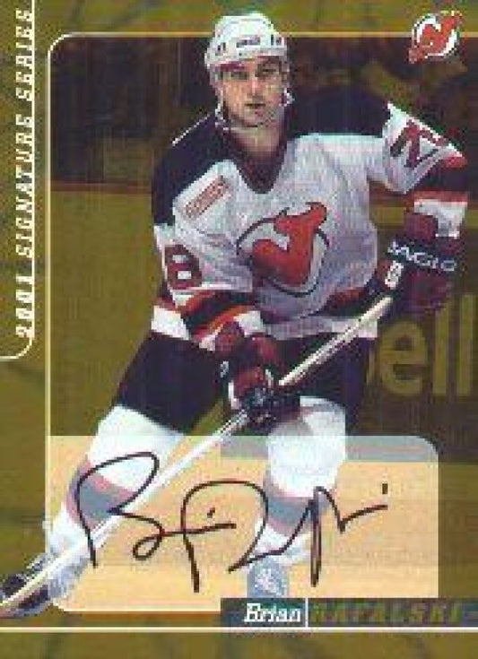 NHL 2000-01 BAP Signature Series Autographs Gold - No 175 - Brian Rafalski