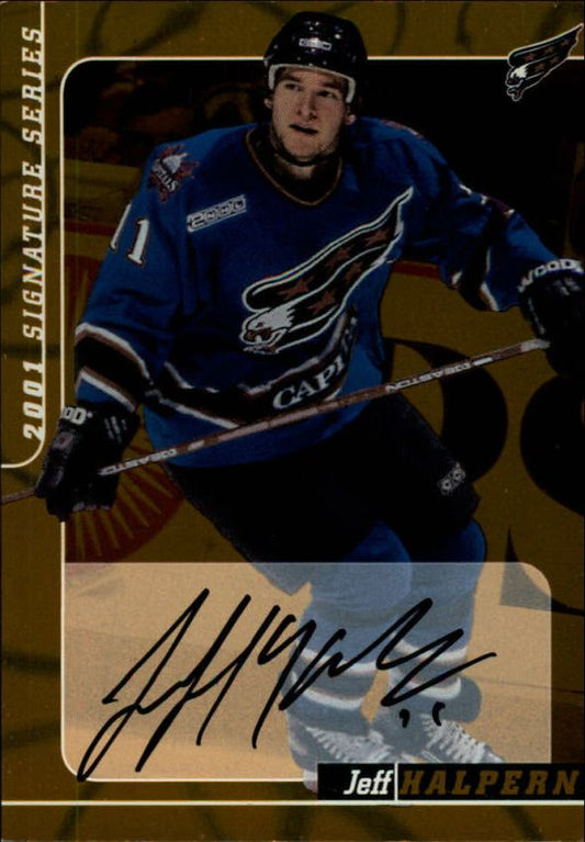 NHL 2000-01 BAP Signature Series Autographs Gold - No 189 - Jeff Halpern