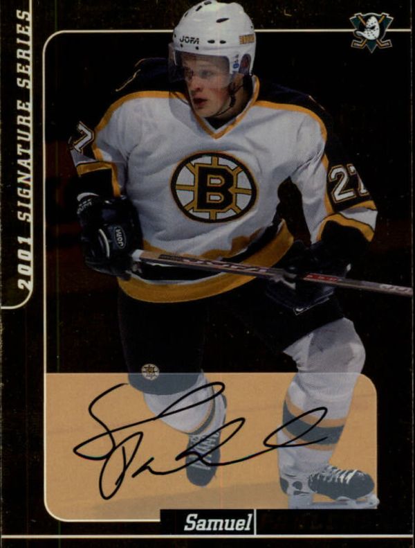 NHL 2000-01 BAP Signature Series Autographs Gold - No 225 - Samuel Pahlsson