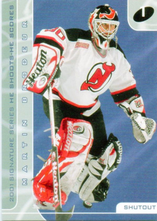 NHL 2000-01 BAP Signature Series He Shoots - He Scores Points - No 2 - Martin Brodeur