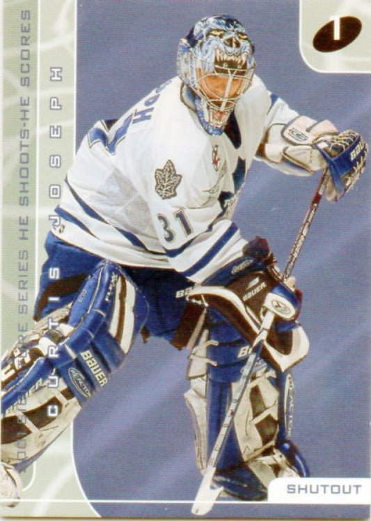 NHL 2000-01 BAP Signature Series He Shoots - He Scores Points - No 9 - Curtis Joseph