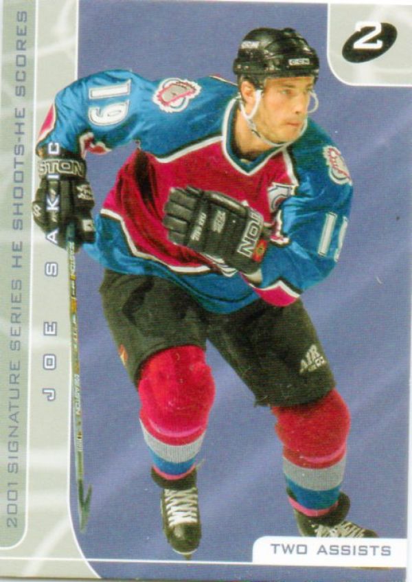 NHL 2000-01 BAP Signature Series He Shoots - He Scores Points - No 17 - Joe Sakic