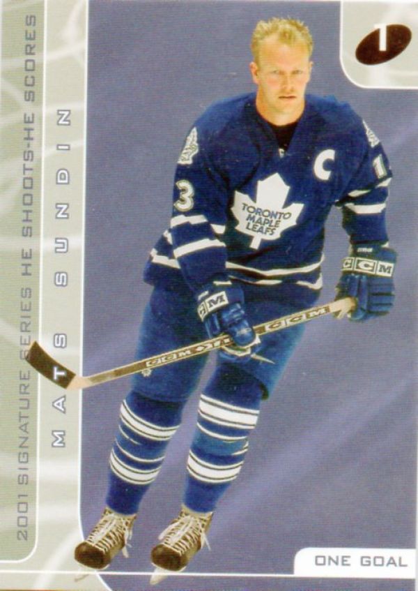 NHL 2000-01 BAP Signature Series He Shoots - He Scores Points - No 19 - Mats Sundin