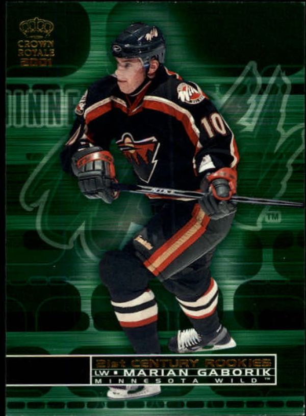 NHL 2000-01 Crown Royale 21st Century Rookies - No 12 - Marian Gaborik