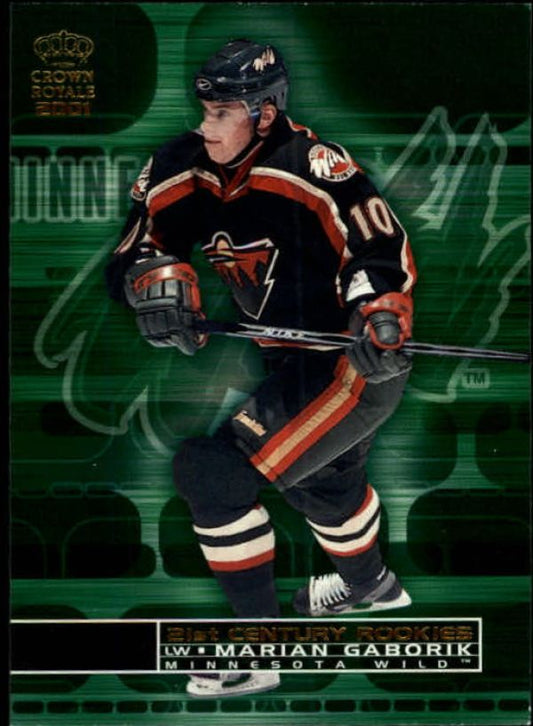 NHL 2000-01 Crown Royale 21st Century Rookies - No 12 - Marian Gaborik