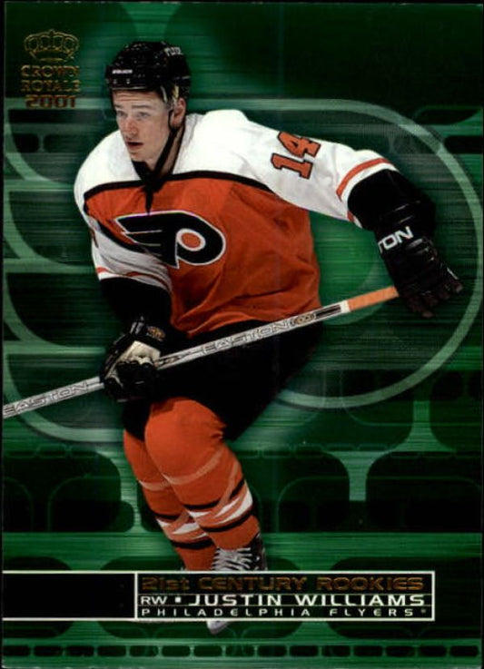 NHL 2000-01 Crown Royale 21st Century Rookies - No 19 - Justin Williams