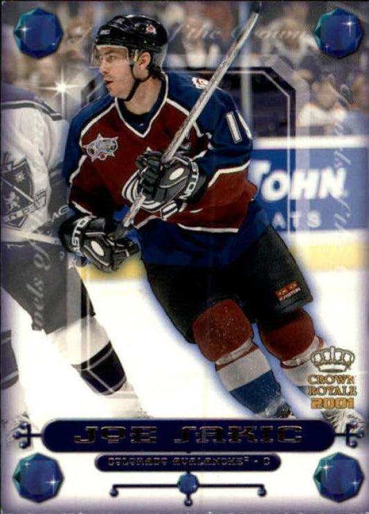 NHL 2000-01 Crown Royale Jewels of the Crown - No 10 - Joe Sakic