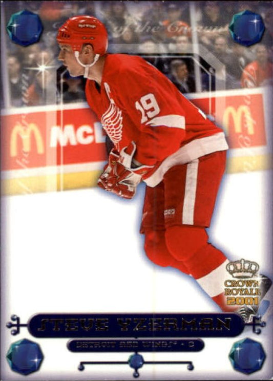 NHL 2000-01 Crown Royale Jewels of the Crown - No 14 - Steve Yzerman