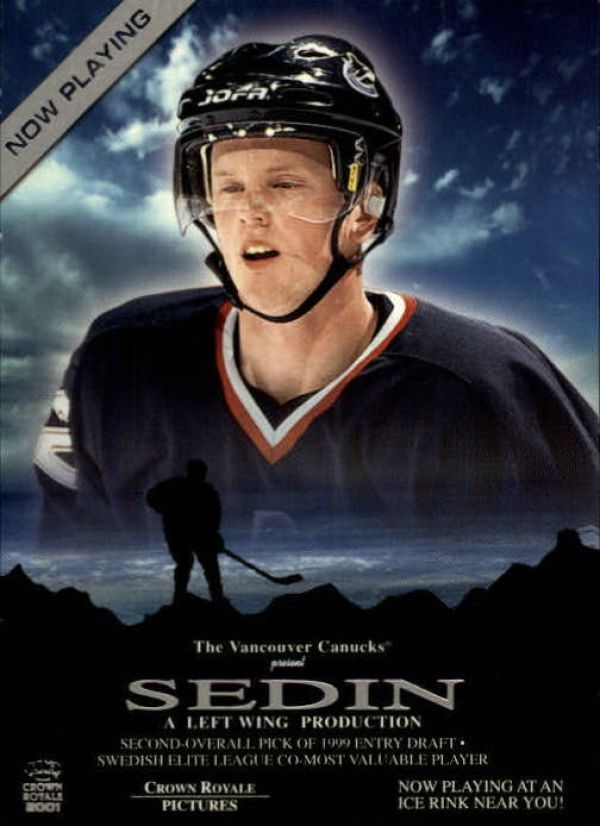 NHL 2000-01 Crown Royale Now Playing - No 19 - Daniel Sedin