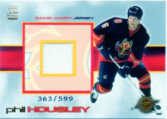 NHL 2000-01 Crown Royale Game-Worn Jerseys - No 4 - Phil Housley