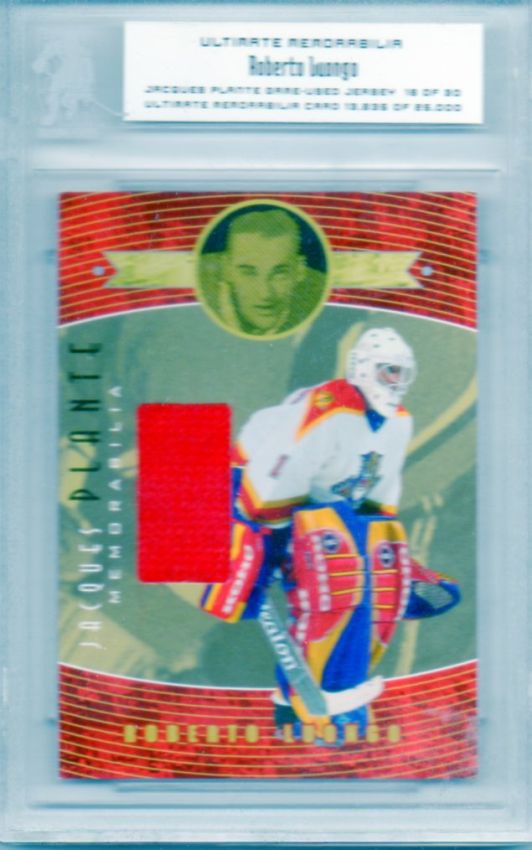 NHL 2000-01 BAP Ultimate Memorabilia Jacques Plante Jersey Cards