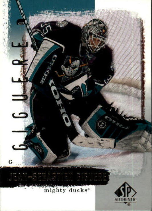 NHL 2000-01 SP Authentic - No 2 - Jean-Sebastien Giguere