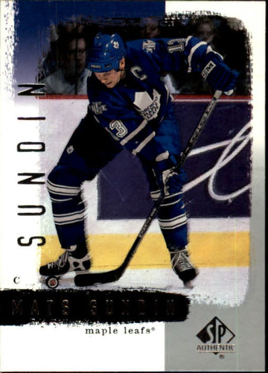 NHL 2000-01 SP Authentic - No 82 - Mats Sundin