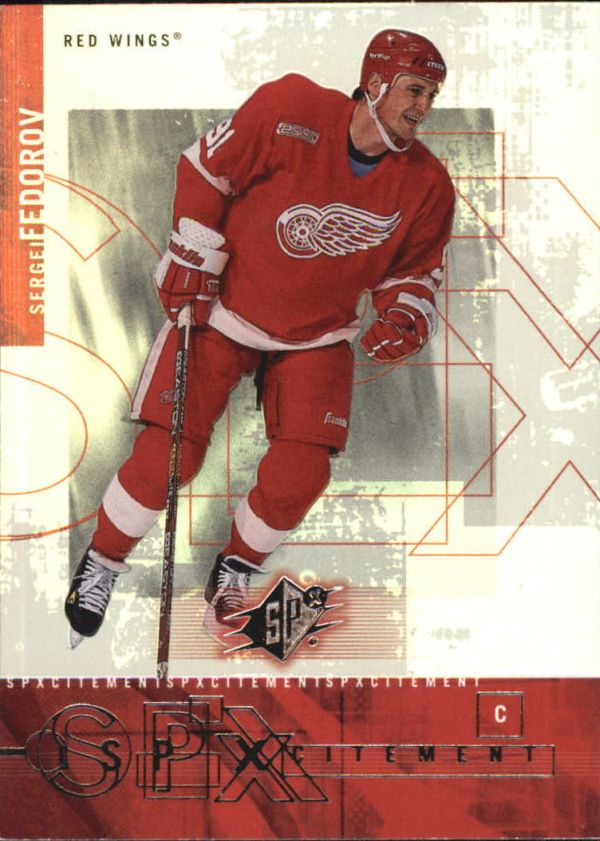 NHL 2000-01 SPx SPXcitement - No X6 - Sergei Fedorov