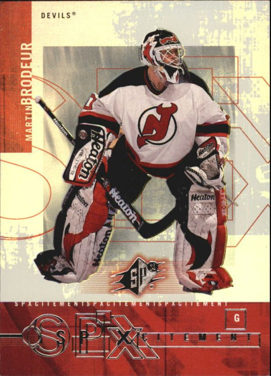 NHL 2000-01 SPx SPXcitement - No X8 - Martin Brodeur