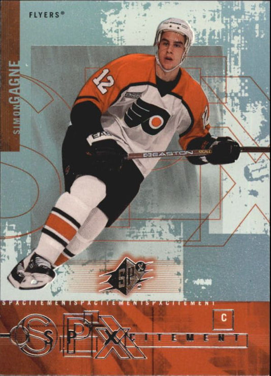 NHL 2000-01 SPx SPXcitement - No X9 - Simon Gagne