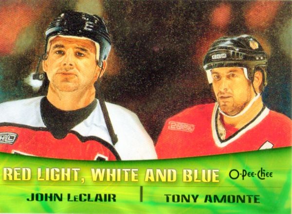 NHL 2000-01 O-Pee-Chee Combos - No TC3 - John LeClair / Tony Amonte