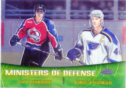 NHL 2000-01 Topps Chrome Combos - No TC6 - Bourque/Pronger