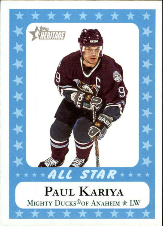 NHL 2000-01 Topps Heritage - No 218 - Paul Kariya