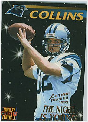 NFL 1995 Action Packed Monday Night Football - No  85 - Kerry Collins