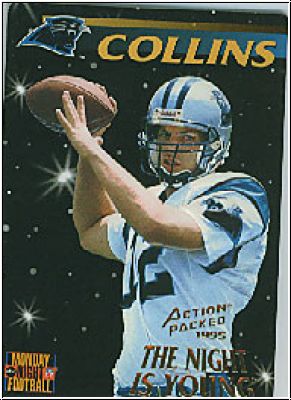 NFL 1995 Action Packed Monday Night Football - No 85 - Kerry Collins