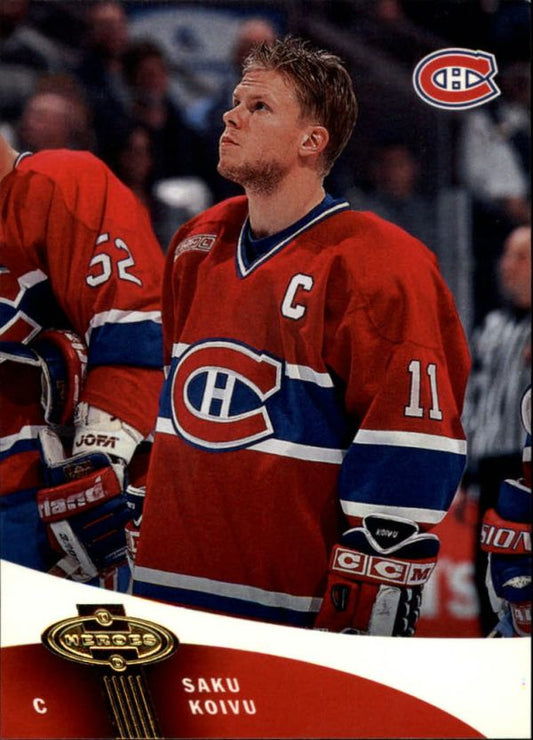 NHL 2000-01 UD Heroes - No 62 - Saku Koivu