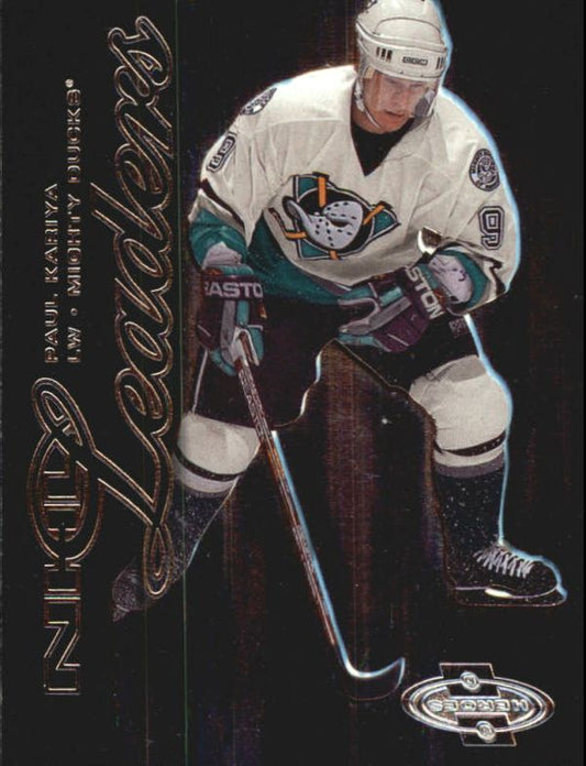 NHL 2000-01 UD Heroes NHL Leaders - No L1 - Paul Kariya