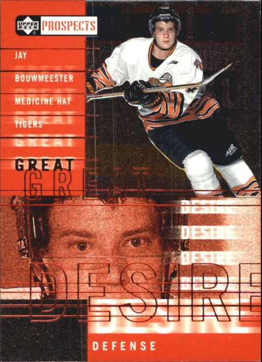 NHL 2000-01 UD CHL Prospects Great Desire - No GD2 - Jay Bouweester