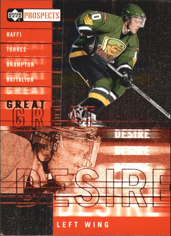 NHL 2000-01 UD CHL Prospects Great Desire - No GD4 - Raffi Torres